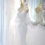 Sparkly White Sequins Evening Dresses 2023 Trumpet / Mermaid V-Neck Short Sleeve Backless Floor-Length / Long Evening Party Formal Dresses