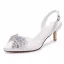 Charming White Rhinestone Bow Evening Party Womens Sandals 2026 6 cm Stiletto Heels Pointed Toe Sandals High Heels
