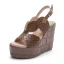 Chic / Beautiful Yellow Street Wear Womens Sandals 2022 Waterproof 13 cm Wedges Open / Peep Toe Sandals High Heels