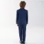 Navy Blue Long Sleeve 6-piece Wedding Boys Wedding Suits 2025 Body Jewellery Coat Pants Shirt Tie Vest