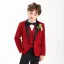Red Long Sleeve 6-piece Wedding Boys Wedding Suits 2025 Body Jewellery Coat Pants Shirt Tie Vest