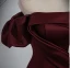 Sexy Burgunderrot Abendkleider 2023 Meerjungfrau Off Shoulder Kurze Ärmel Rückenfreies Lange Abend Festliche Kleider