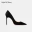 Chic / Beautiful Dark Green Suede Evening Party Pumps 2026 Leather 10 cm Stiletto Heels Pointed Toe High Heels
