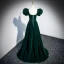 Élégant Vert Foncé Robe De Bal 2023 Princesse Encolure Carrée Gonflée Manches Courtes Dos Nu Train De Balayage Promo Robe De Ceremonie