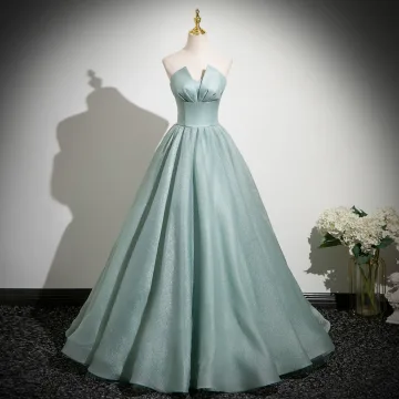 Sexy Blauw Galajurken 2025 Baljurk Strapless Mouwloos Ruglooze Lange Gelegenheid Jurken