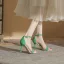 Modeste Noire Soirée Plaid Sandales Femme 2022 Cuir 8 cm Talons Aiguilles Bride Cheville Peep Toes / Bout Ouvert Sandales Talons Hauts