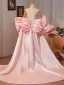 Ovanlig Godis Rosa Bal Satin sjal Jackor & Omslag 2024