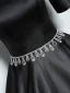 Vintage / Retro Black Rhinestone Satin Prom Dresses 2024 Ball Gown V-Neck Short Sleeve Backless Floor-Length / Long Prom Formal Dresses