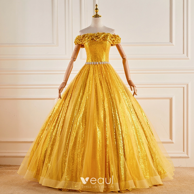 white christmas dresses Pastel Yellow Quinceanera Dresses Sweetheart with Cape Ball Gowns XV 3D Flowers Tulle Pastel Yellow / US0 main image 0