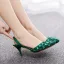 Schöne Weiß Strass Brautschuhe 2023 7 cm Stilettos Spitzschuh Hochzeit Sandaletten Hochhackige