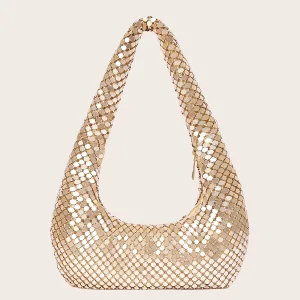 Sparkly Amazing Unique Gold Sequins Evening Party Clutch Bags 2023