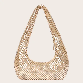 Sparkly Amazing Unique Gold Sequins Evening Party Clutch Bags 2023