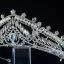 Vintage Srebrny Perła Rhinestone Kryształ Ślub Tiara Ozdoby Do Włosów Ślubne 2022 Cyrkon Stop Ozdoby Do Włosów Ślubne