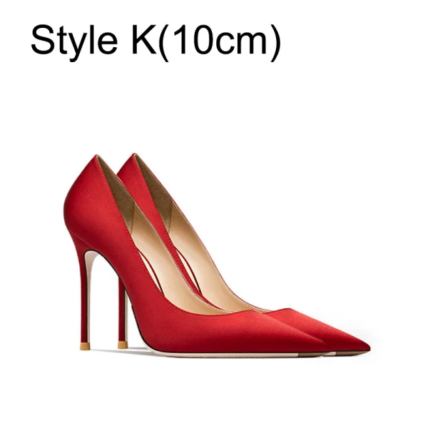 Chic / Beautiful Black Satin Office OL Pumps 2024 12 cm Stiletto Heels Pointed Toe Pumps High Heels