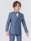 Pool Blue 6-piece Long Sleeve Wedding Boys Wedding Suits 2024 Body Jewellery Coat Pants Shirt Tie Vest