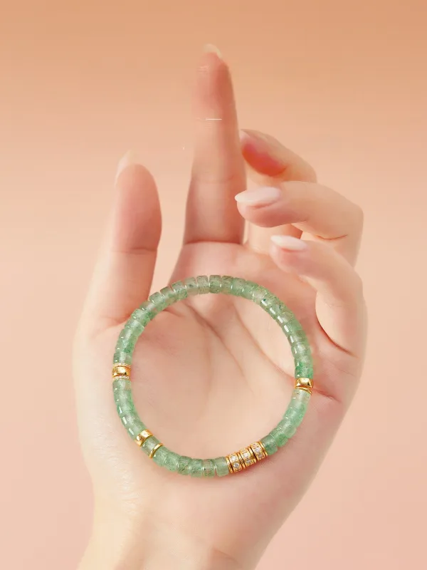 Mode Vert Cendré Fait main Cristal Naturel Bracelets Accessorize 2025
