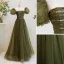 Modest / Simple Clover Green Sequins Prom Dresses 2022 A-Line / Princess Square Neckline Puffy Short Sleeve Backless Floor-Length / Long Prom Formal Dresses