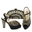 Charming Silver Rhinestone Evening Party Womens Sandals Clutch Bags 2023 10 cm Thick Heels Open / Peep Toe Sandals High Heels Clutch Bags