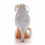 Sexy Multi-Couleurs Faux Diamant Soirée Sandales Femme 2023 Bride Cheville 7 cm Talons Aiguilles Peep Toes / Bout Ouvert Sandales Talons Hauts