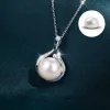 Elegant Sølv Rhinestone Perle Sterling sølv Galla Øreringe Halskæder Accessories 2023