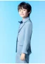 Bleu Ciel 5 pièces Manches Longues Costume Garçon Mariage 2022 Manteau Pantalon Chemise Cravate Gilet Costumes De Mariage pour garçons