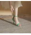 Mode Noire Vêtement de rue Cuir Sandales Femme 2022 Bride Cheville 8 cm Talons Aiguilles Peep Toes / Bout Ouvert Sandales Talons Hauts