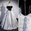 Chic / Beautiful Black Rhinestone Prom Dresses 2022 Ball Gown Strapless Sleeveless Backless Floor-Length / Long Prom Formal Dresses
