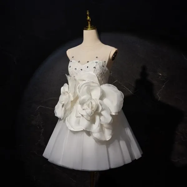 Vestido Novia Corto Blanco