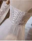 Légère Blanche En Dentelle Fleur Robe De Mariée 2024 Trompette / Sirène De l'épaule Manches Longues Dos Nu Train De Balayage Mariage