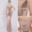 Scintillantes Blanche Laser Paillettes Robe De Soirée 2022 Trompette / Sirène Bretelles Spaghetti Sans Manches Dos Nu Perlage Longue Soirée Robe De Ceremonie