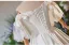 Vintage / Retro Ivory Satin Lace Flower Prom Dresses 2024 Ball Gown Off-The-Shoulder Bow Short Sleeve Backless Floor-Length / Long Prom Formal Dresses