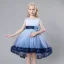 Chic / Beautiful Champagne Appliques Sequins Birthday Flower Girl Dresses 2023 A-Line / Princess Scoop Neck Sleeveless Bow Short Flower Girl Dresses