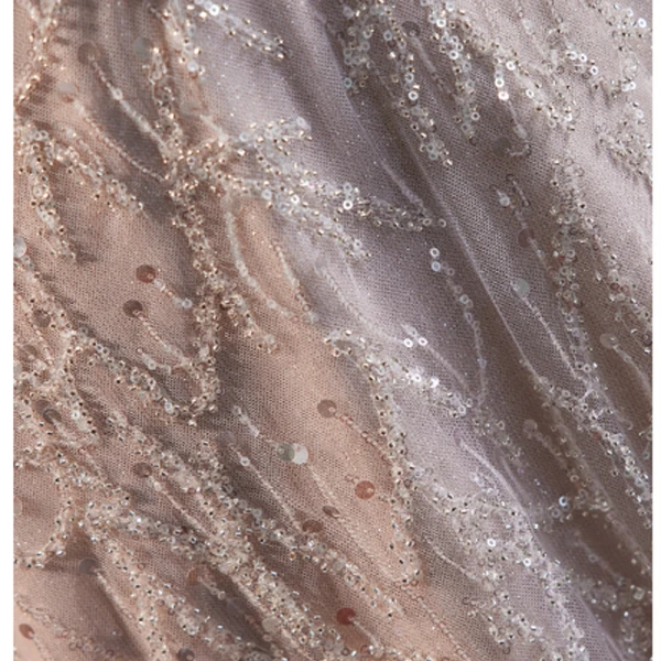 Charmant Dunkel Rosa Perlenstickerei Pailletten Abendkleider Ballkleider 2023 A Linie Off Shoulder Kurze Ärmel Rückenfreies Lange Festliche Kleider