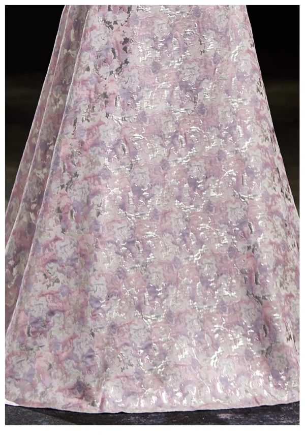 Chic / Beautiful Burgundy Printing Prom Dresses 2024 A-Line / Princess Off-The-Shoulder Bow Sleeveless Backless Floor-Length / Long Prom Formal Dresses