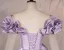 Elegant Lavender Prom Dresses 2025 Ball Gown Ruffle Scoop Neck 1/2 Sleeves Backless Floor-Length / Long Formal Dresses
