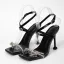Sexy White Summer Evening Party Womens Sandals 2022 11 cm Stiletto Heels X-Strap Open / Peep Toe Sandals High Heels