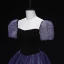 Vintage / Retro Purple Prom Dresses 2022 Ball Gown Square Neckline Puffy Short Sleeve Backless Floor-Length / Long Prom Formal Dresses