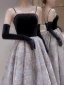 Audrey Hepburn Style Black Prom Dresses 2022 A-Line / Princess Pearl Spaghetti Straps Sleeveless Backless Suede Floor-Length / Long Formal Dresses