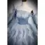 Fashion Sky Blue Beading Sequins Prom Dresses 2023 A-Line / Princess Strapless Short Sleeve Backless Floor-Length / Long Prom Formal Dresses