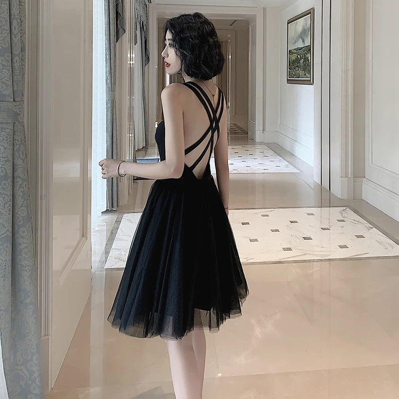 blue dress for baby girl Little Black Dress Vintage Homecoming Dresses High Low Short Prom Dress  Party Dress JK893|Annapromdress – Anna PromDress main image 0