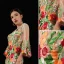 High-end Multi-Colors Embroidered Flower Evening Dresses 2023 Trumpet / Mermaid V-Neck 3/4 Sleeve Sweep Train Evening Party Formal Dresses