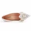 Chic / Beautiful White Pearl Rhinestone Wedding Shoes 2023 Satin 9 cm Crystal Thick Heels Pointed Toe Wedding Pumps High Heels