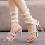 Sexy White Pearl Lace Flower Ankle Strap Summer Evening Party Womens Sandals 2023 10 cm Stiletto Heels Open / Peep Toe Sandals High Heels
