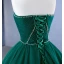 High-end Vintage / Retro Dark Green Pleated Prom Dresses 2023 Ball Gown Strapless Beading Sleeveless Backless Sweep Train Prom Formal Dresses