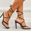 Fashion White Summer Cocktail Party Womens Sandals 2022 Ankle Strap 11 cm Stiletto Heels Open / Peep Toe Sandals High Heels