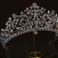 Mode Argenté Faux Diamant Mariage Zircon Accessoire Cheveux Mariage 2022 Alliage Tiare