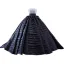 Charmant High End Schwarz Pailletten Fallende Rüsche Ballkleider 2023 Ballkleid Spaghettiträger Ärmellos Rückenfreies Sweep / Pinsel Zug Ball Festliche Kleider