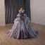 Sparkly High-end Purple Cascading Ruffles Star Sequins Prom Dresses 2026 Ball Gown Strapless Sleeveless Backless Chapel Train Formal Dresses