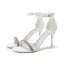 Sexy Champagne Evening Party Rhinestone Womens Sandals 2022 Ankle Strap 8 cm Stiletto Heels High Heels Open / Peep Toe Sandals