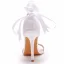 Sexy Champagne Evening Party Womens Sandals 2023 Satin Ankle Strap 10 cm Stiletto Heels Open / Peep Toe Sandals High Heels